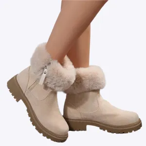Lydia - Comfortable Plush Woman's Snow Boots