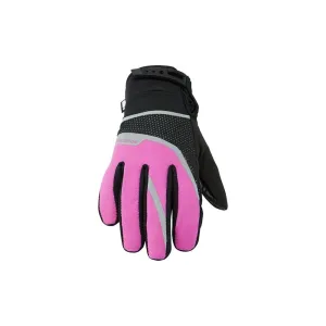Madison Protec Youth Waterproof Cycling Gloves - Knockout Pink - Youth Large