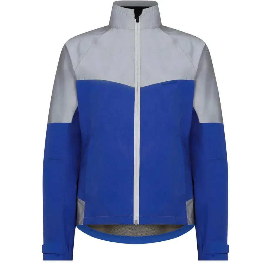 Madison Stellar Reflective Women's Waterproof Jacket - Size 10 - Blue / Silver