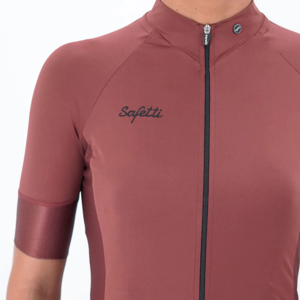 Maglie Colorate - Glamour Cocoa - Short Sleeve Jersey. Women