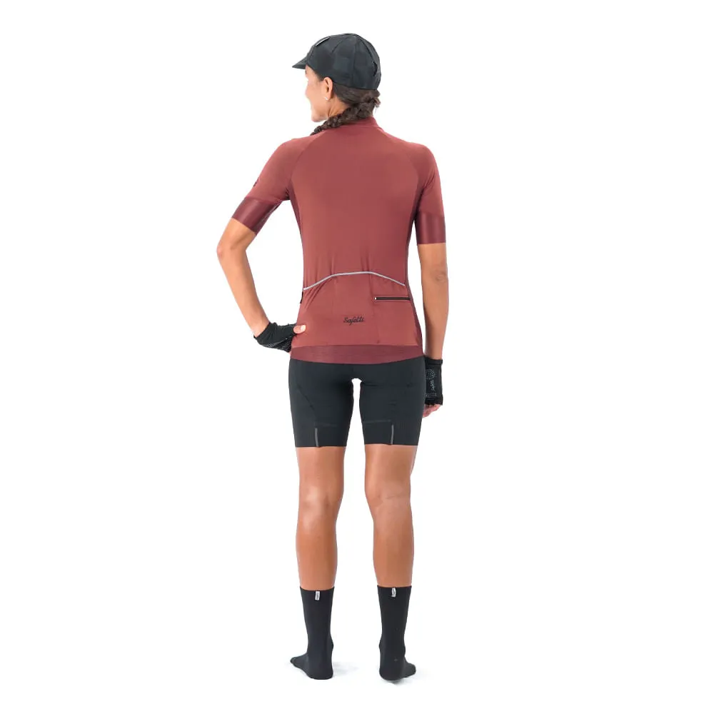 Maglie Colorate - Glamour Cocoa - Short Sleeve Jersey. Women