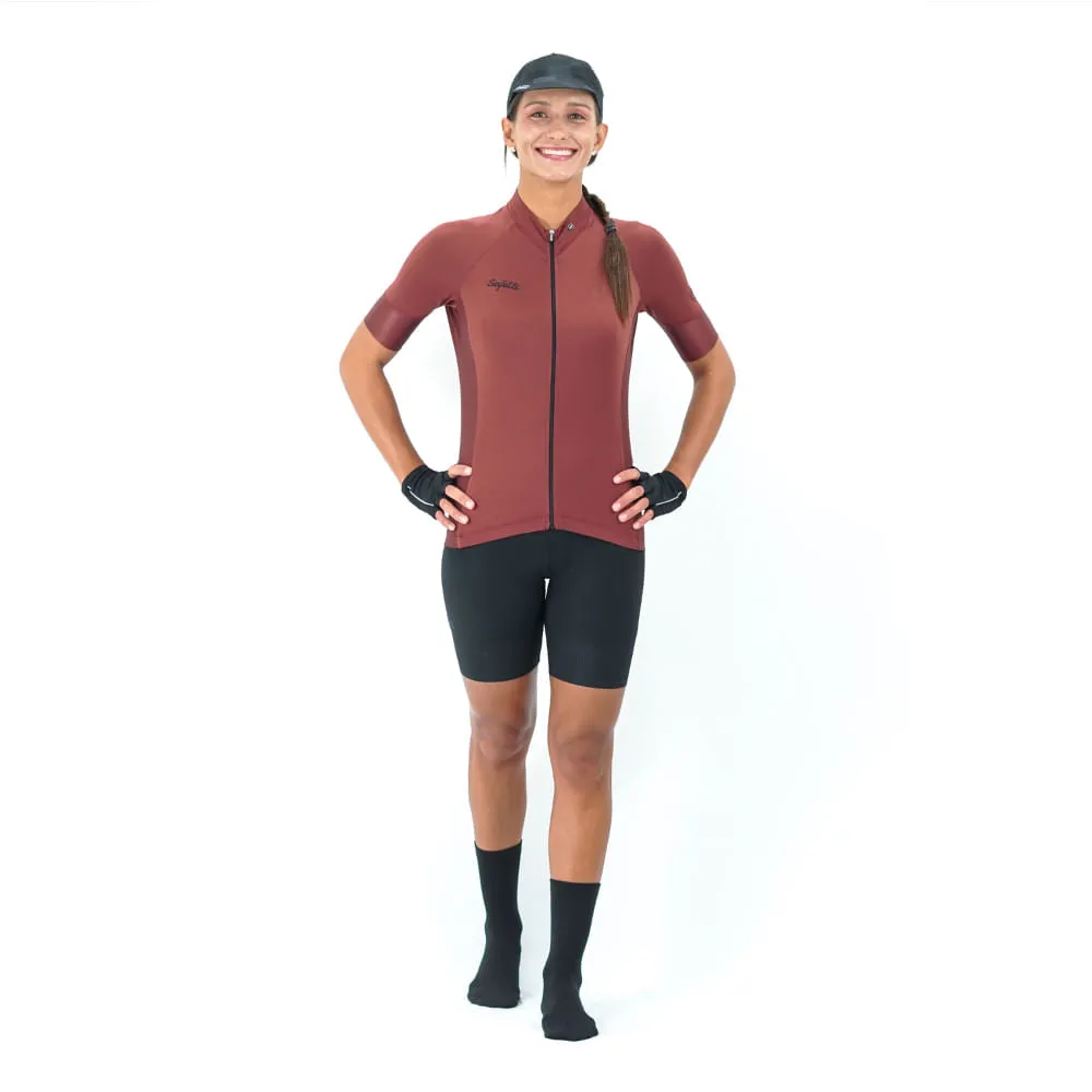 Maglie Colorate - Glamour Cocoa - Short Sleeve Jersey. Women