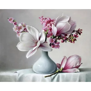 Magnolia - Canvastly DIY Paint By Numbers