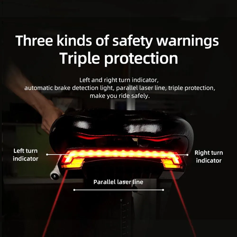 Meilan X5 Bicycle Rear Beam Light With Wireless Remote
