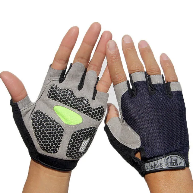 Men & Women's Sports 3D Gel Padded Anti-Slip Gloves Gym Fitness Weight Lifting Body Building Exercise Training Workout Crossfit