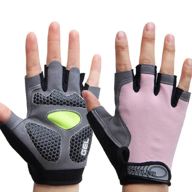Men & Women's Sports 3D Gel Padded Anti-Slip Gloves Gym Fitness Weight Lifting Body Building Exercise Training Workout Crossfit
