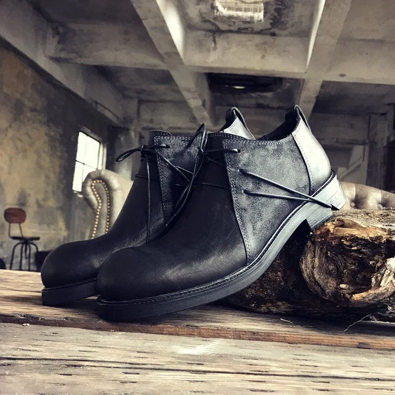 Men Casual Shoes Lace Up Height Increasing Plus Size