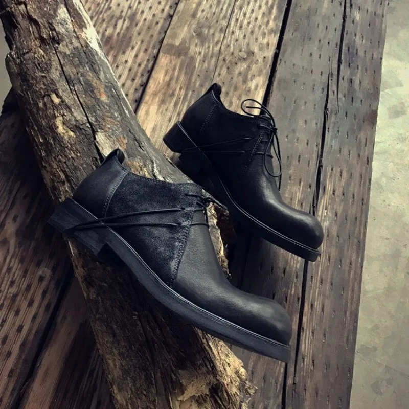 Men Casual Shoes Lace Up Height Increasing Plus Size