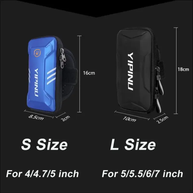 Men women waterproof reflective sports arm bag fitness night running jogging cycling phone case