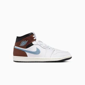 Men's Air Jordan 1 Mid SE "Brown Blue Grey"