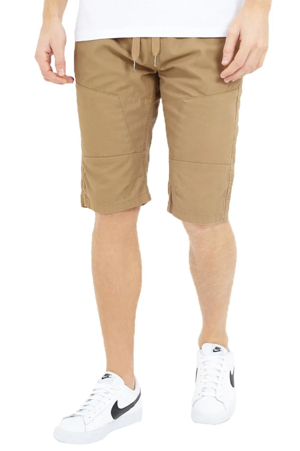 Mens Elasticated Waist Plain Shorts