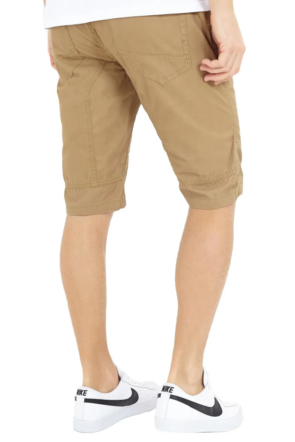 Mens Elasticated Waist Plain Shorts