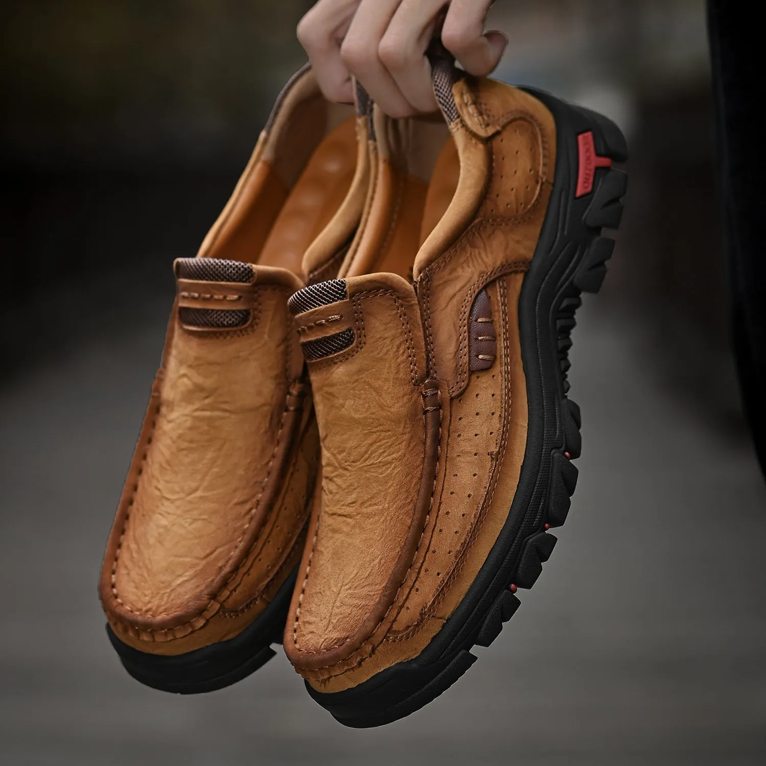 Men's Leather Anti-Slip Lightweight Outdoor Boots