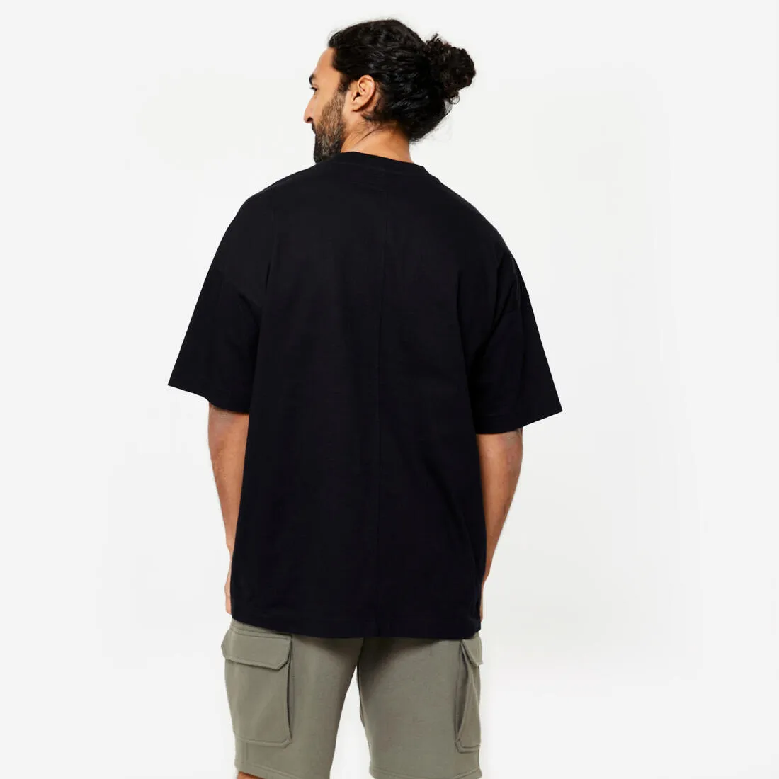Men's Loose-Fit Fitness T-Shirt 520 - Black