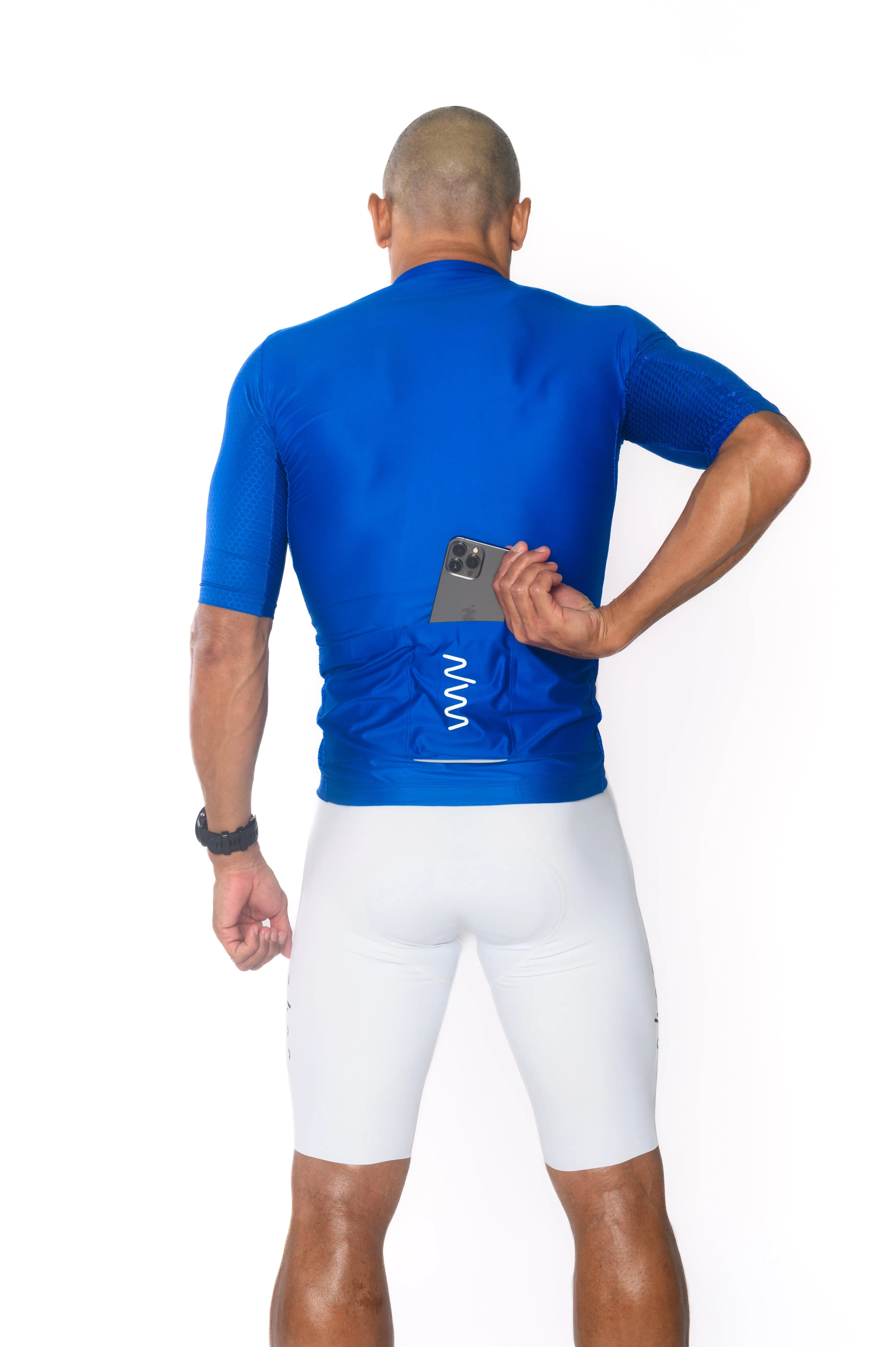 Men's LUCEO Hex Racer Cycling Jersey - Ultramarine