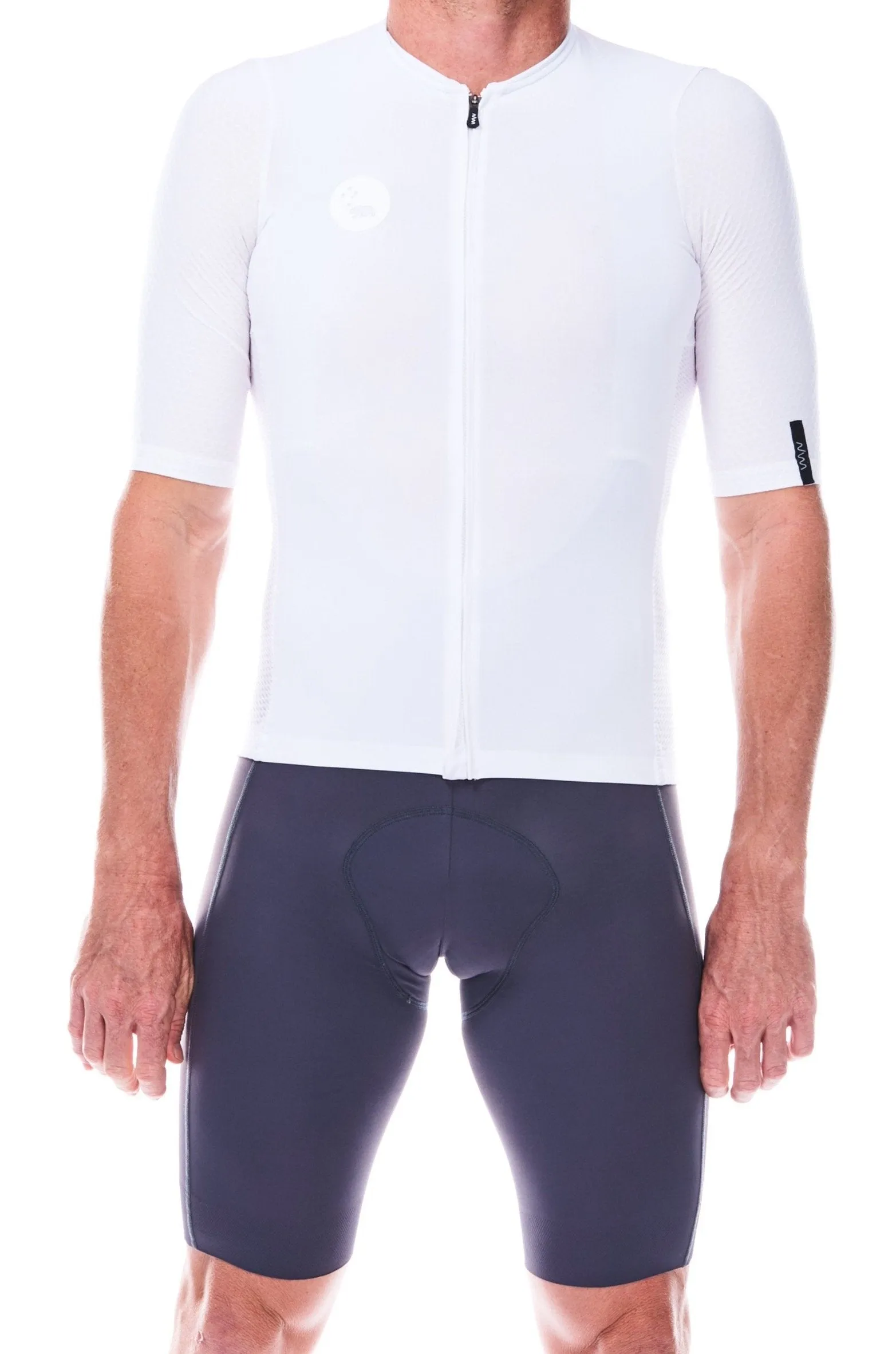 Men's LUCEO Hex Racer Cycling Jersey - White