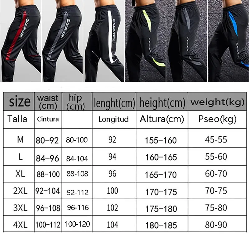 Men's Sport Pants with Zipper Pockets for Running and Training