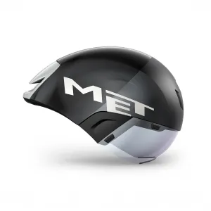 MET Codatronca Aero Road Helmet - Black Silver