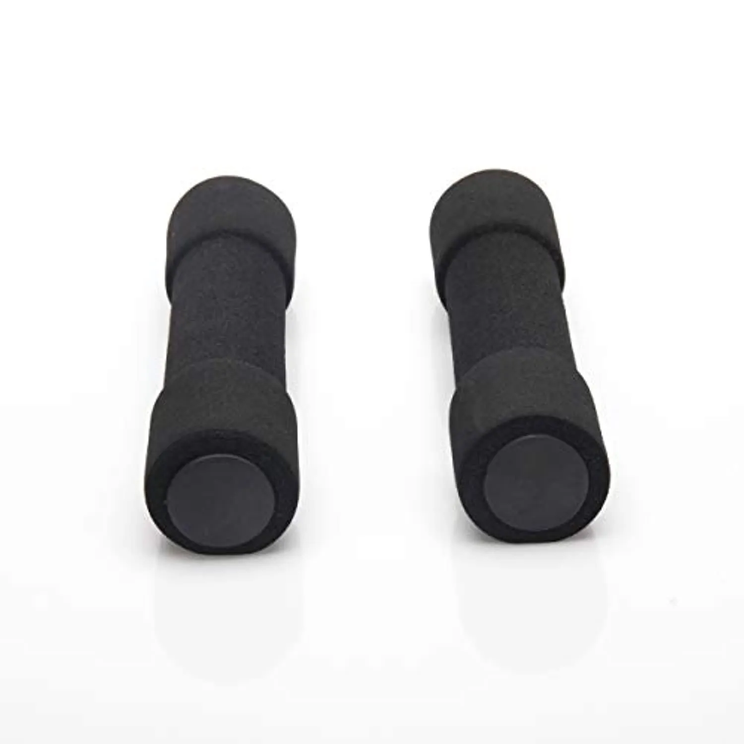 Mind Reader Soft Hand Indoor Outdoor Workout, Rubber Dumbbells, Home Fitness Free Weights, 2.2 lbs, Set of 2, 2.2 Pounds, Black