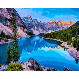 Mountain Lake – Canvastly DIY Paint By Numbers