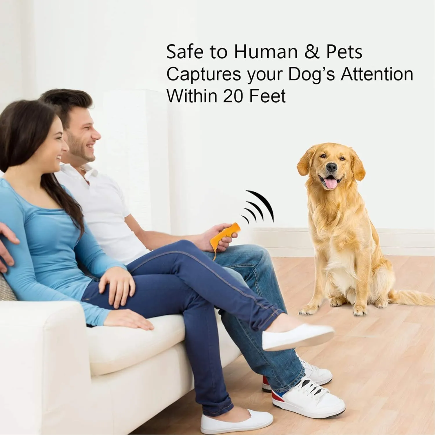 NEW Mein HERZ Handheld Dog Repellent Trainer, Anti Barking Device, LED Ultrasonic Dog Repeller and Trainer Device 3 in 1 Anti Barking Stop Bark Handheld Dog Training Device, with LED Flashlight