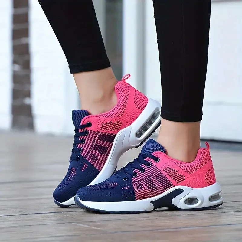 New Musabela Orthopedic Sneakers for Women,Slip-On Air Cushion Breathe Mesh Running Walking Shoes, Pink Sz 7
