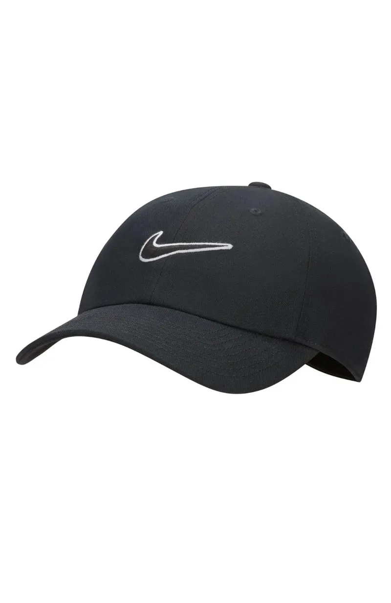 Nike Club Swoosh Strapback Cap - Black