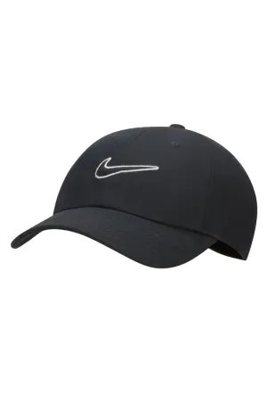 Nike Club Swoosh Strapback Cap - Black