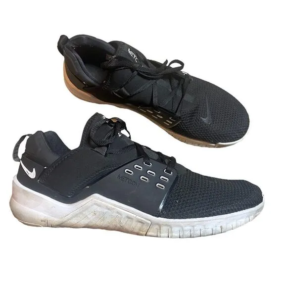 Nike Free x Metcon 2 Cross Training Shoes Men's Size 13 Black White AQ8306-004