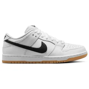 NIKE SB DUNK LOW PRO - WHITE/BLACK-WHITE-GUM LIGHT BROWN