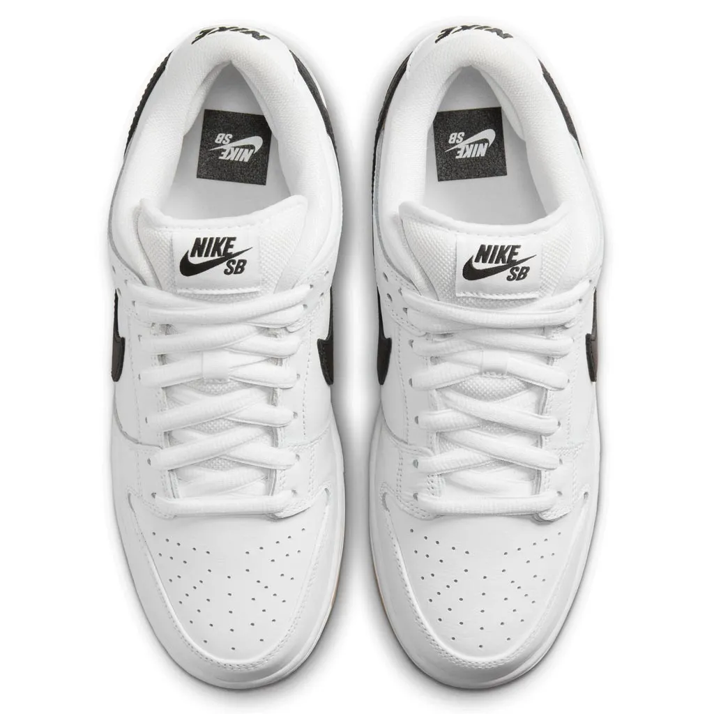 NIKE SB DUNK LOW PRO - WHITE/BLACK-WHITE-GUM LIGHT BROWN
