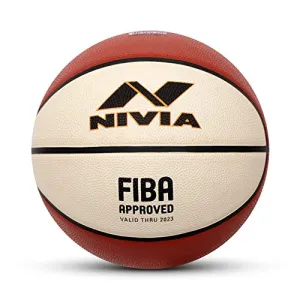 Nivia 1124 Rubber Basketball, (Multicolour)
