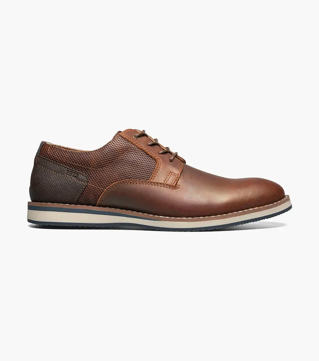 Nunn Bush Circuit Plain Toe Oxford  84889 - Brandy