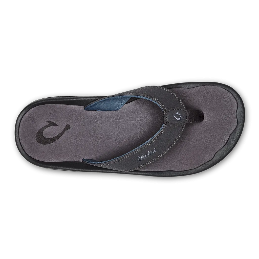 'Ohana Men's Beach Sandals - Charcoal/Pavement