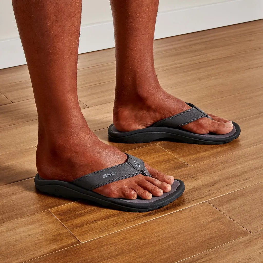'Ohana Men's Beach Sandals - Charcoal/Pavement