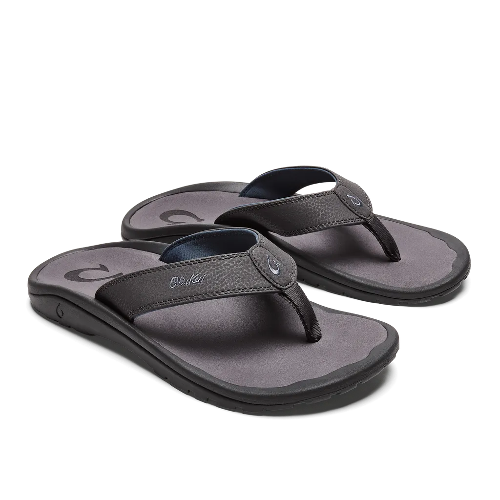 'Ohana Men's Beach Sandals - Charcoal/Pavement