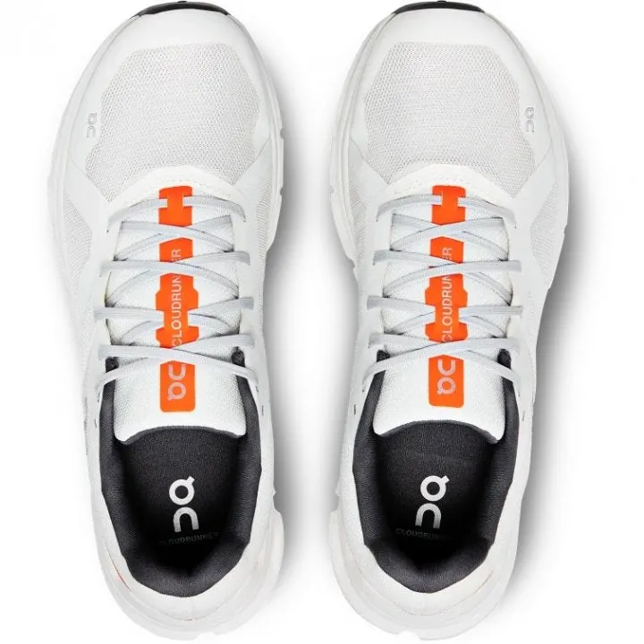 ON Men's CloudRunner Wide - Undyed-White/Flame