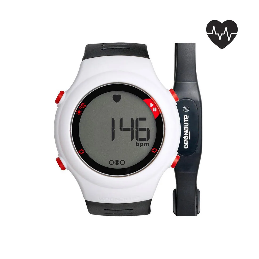 ONRHYTHM 110 runner's heart rate monitor watch black