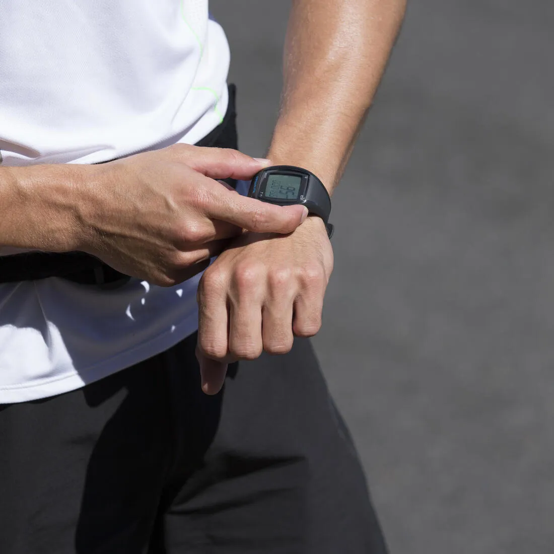 ONRHYTHM 310 watch and belt with heart rate monitor blue