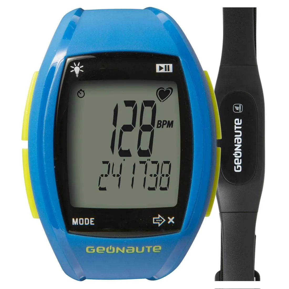 ONRHYTHM 310 watch and belt with heart rate monitor blue