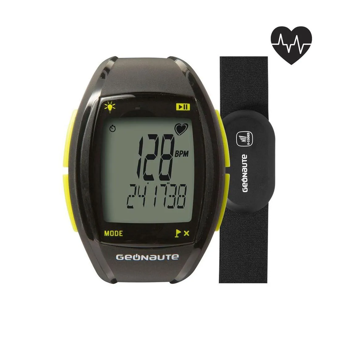 ONrhythm 410 Heart Rate Monitor Watch and Coded Chest Strap