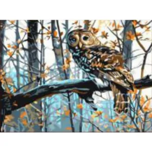 Owl in the Forest – Canvastly DIY Paint By Numbers