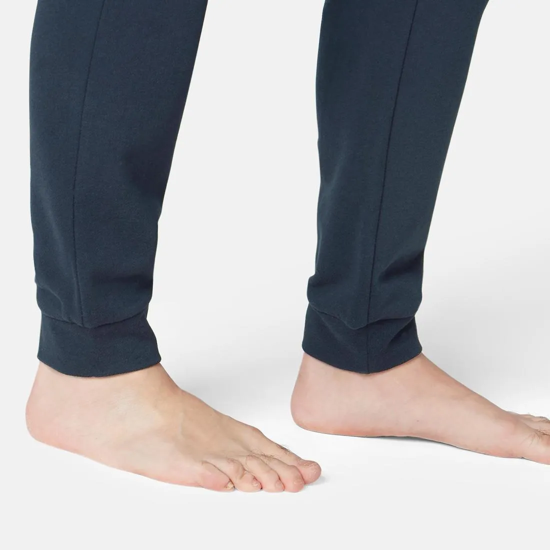 Pantalon jogging chaud fitness homme - 100 noir