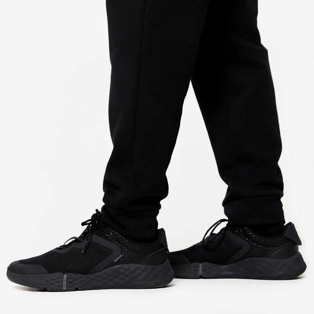 Pantalon jogging chaud fitness homme - 100 noir