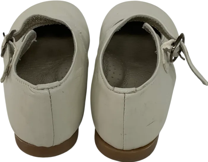 Papouelli Cream Sienna Leather Shoes UK 7 EU 24 👼