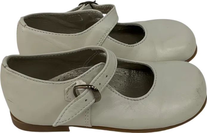 Papouelli Cream Sienna Leather Shoes UK 7 EU 24 👼