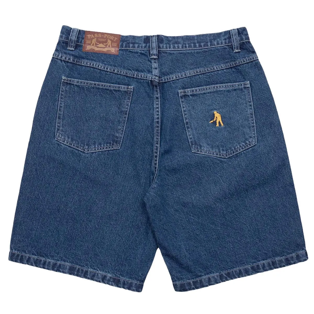 Pass~Port - Workers Club Shorts Faded Wash Dark Indigo