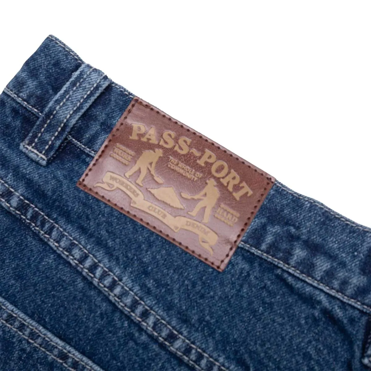 Pass~Port - Workers Club Shorts Faded Wash Dark Indigo