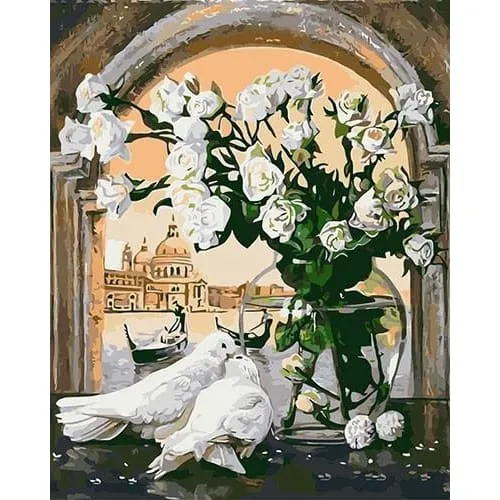 Peaceful Doves - Canvastly DIY Paint By Numbers