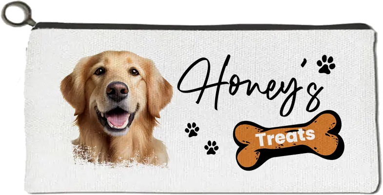 Personalised Golden Retriever Treat Bag